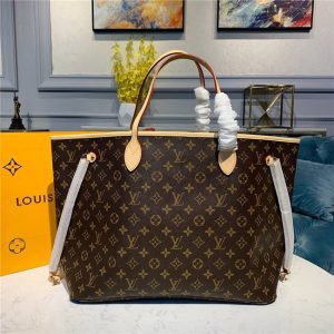 Louis Vuitton Monogram Neverfull Replica GM Beige M40990