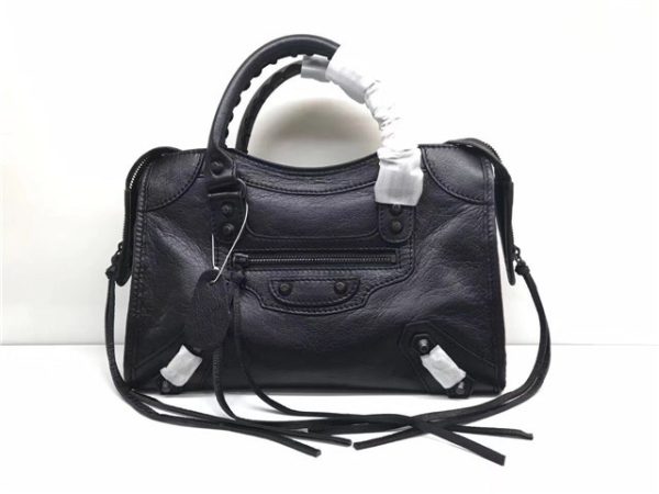 Balenciaga Classic Small Lambskin City Tote Bag 439 (Varied Colors)
