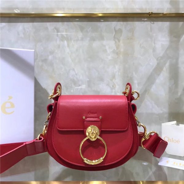 Chloe Small Tess bag 28818 shiny & suede calfskin (Varied Colors) - Image 54