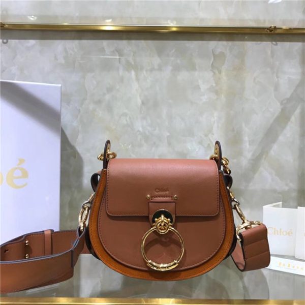 Chloe Small Tess bag 28818 shiny & suede calfskin (Varied Colors) - Image 63
