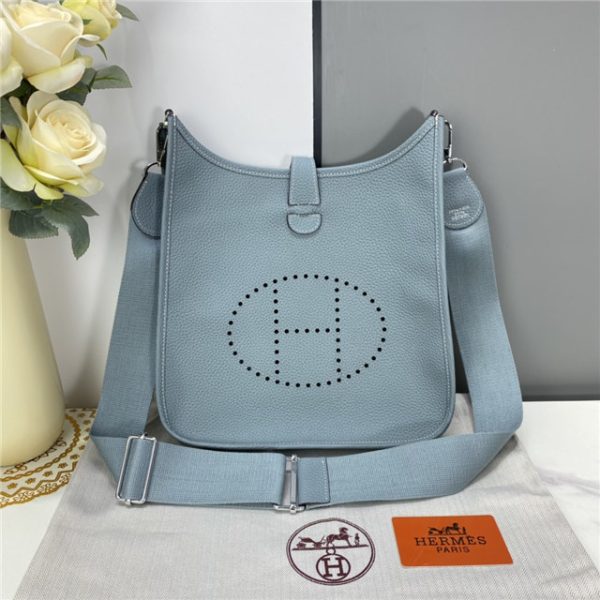 Hermes Evelyne PM Shoulder Bag Clemence 1189 (Varied Colors) - Image 25