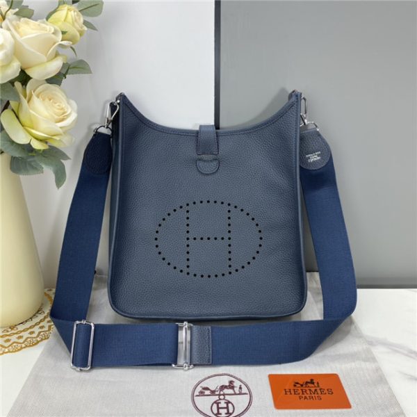 Hermes Evelyne PM Shoulder Bag Clemence 1189 (Varied Colors) - Image 36