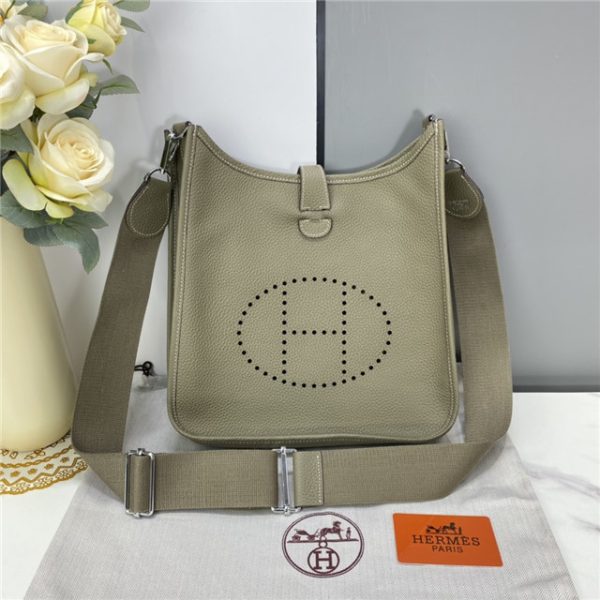 Hermes Evelyne PM Shoulder Bag Clemence 1189 (Varied Colors) - Image 47