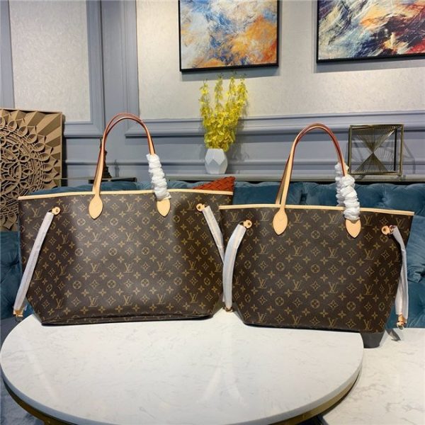 Louis Vuitton Monogram Neverfull Replica GM Beige M40990 - Image 11
