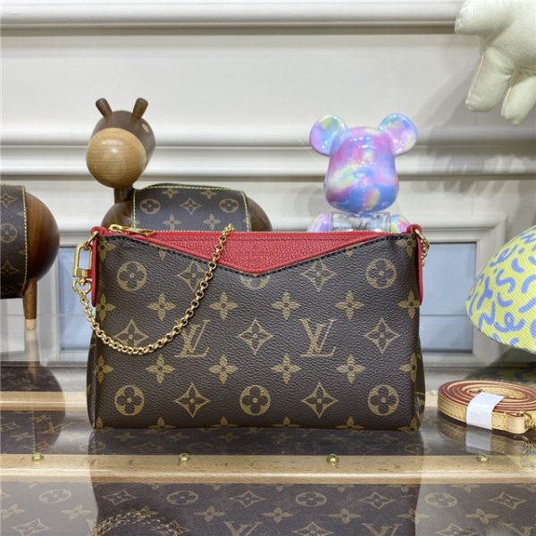 Louis Vuitton Monogram Pallas Clutch Cherry M41638