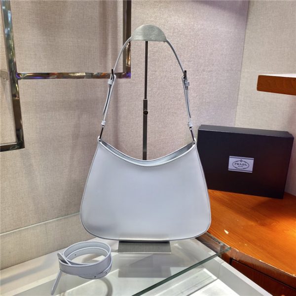Prada Large Cleo Brushed Leather Shoulder Bag (Varied Colors) 1BC156B - Image 48