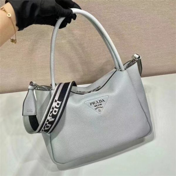 Prada Large Leather Handbag (Varied Colors) 1BC170 - Image 24