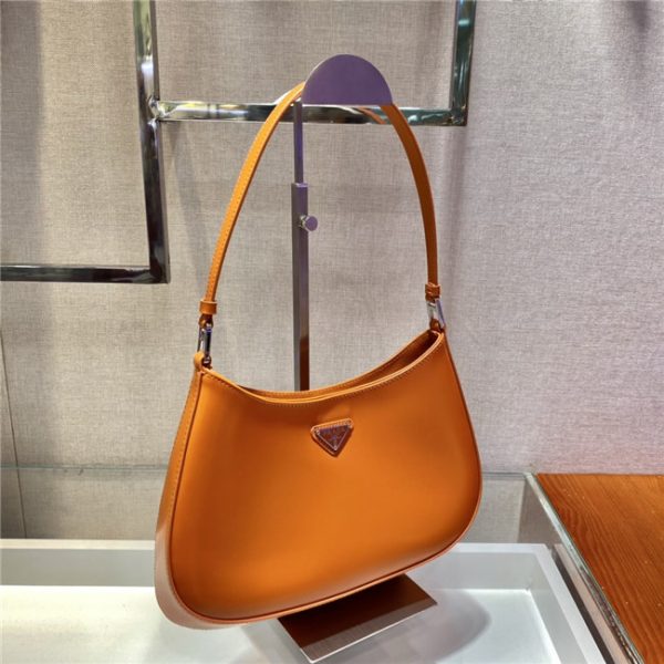 Prada Cleo Brushed Leather Shoulder Bag (Varied Colors) 1BC499 - Image 13