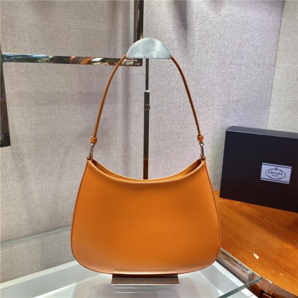 Prada Cleo Brushed Leather Shoulder Bag (Varied Colors) 1BC499 - Image 20