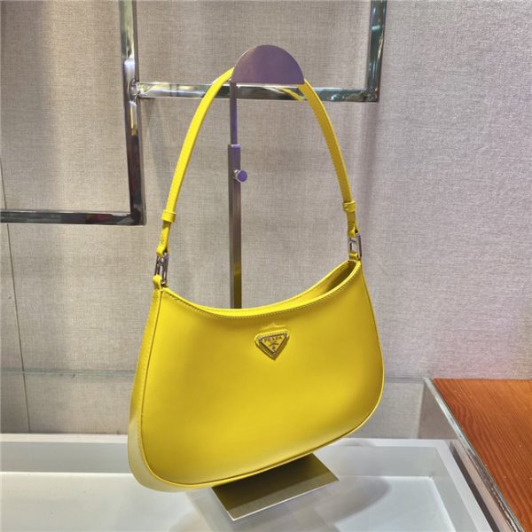 Prada Cleo Brushed Leather Shoulder Bag (Varied Colors) 1BC499 - Image 3