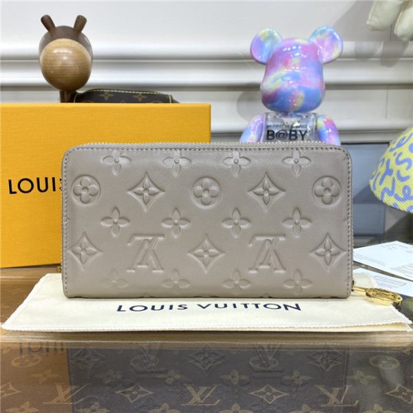 Louis Vuitton Zippy Wallet Taupe - Image 4
