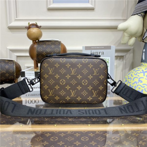 Louis Vuitton S Lock Messenger Monogram Macassar Canvas - Image 4