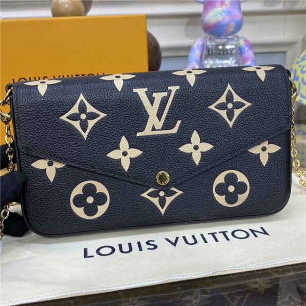 Louis Vuitton Pochette Felicie Bicolor Monogram Empreinte Leather - Image 6
