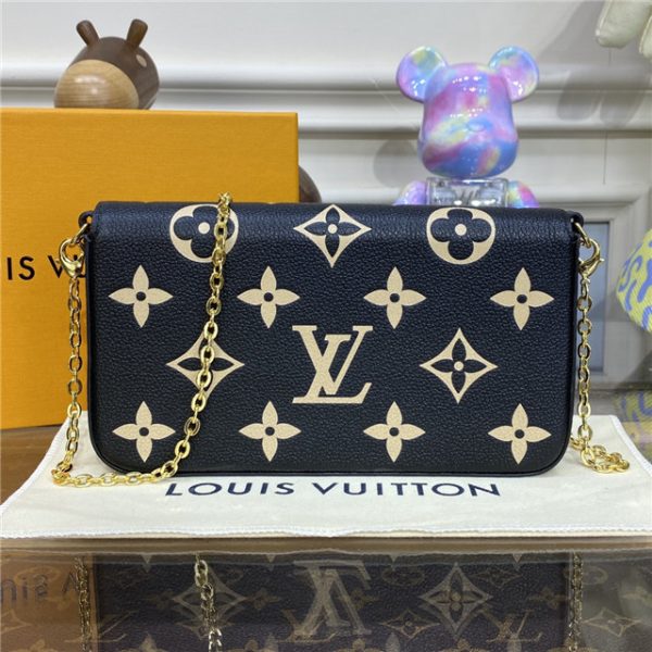 Louis Vuitton Pochette Felicie Bicolor Monogram Empreinte Leather - Image 4