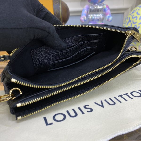 Louis Vuitton Double Zip Pochette Bicolor Monogram Empreinte Leather - Image 10