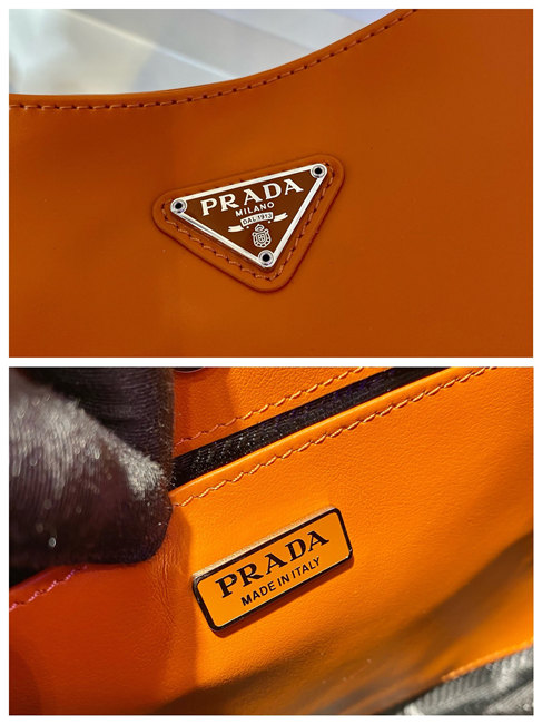 Prada Cleo Brushed Leather Shoulder Bag (Varied Colors) 1BC499 - Image 17