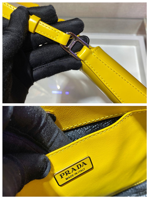 Prada Cleo Brushed Leather Shoulder Bag (Varied Colors) 1BC499 - Image 8