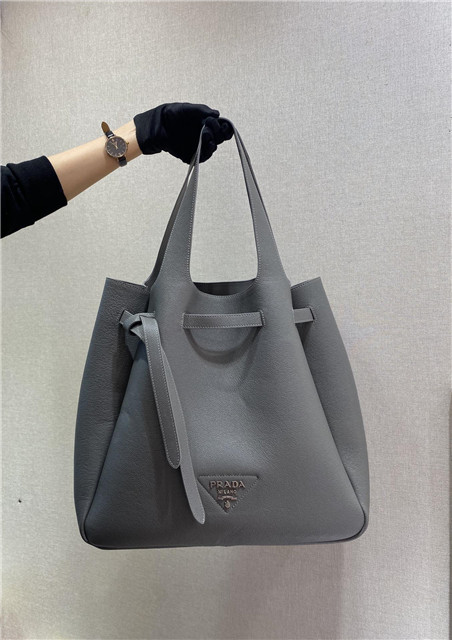 Prada Daino Soft Leather Dynamique Belted Tote Bag ( Varied Colors) 1BG339 - Image 3
