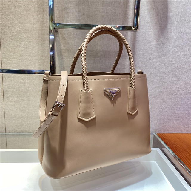 Prada Medium Double Tote Braided Handles (Varied Colors) 1BG776 - Image 4