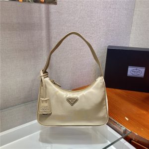 Prada Re-Nylon Re-Edition 2000 Mini Beige Bag
