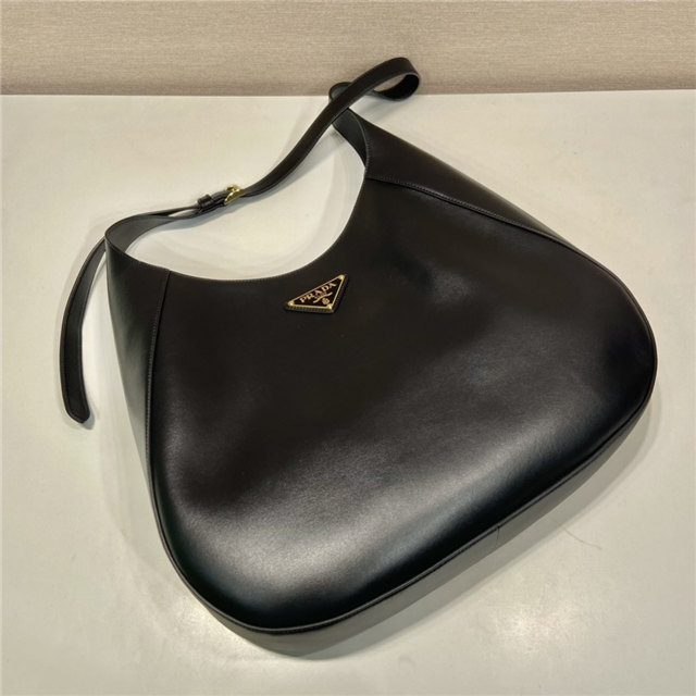 Large Leather Shoulder Bag 1BC181 Black-3.jpg