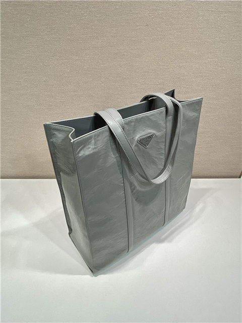 Medium Antiqued Nappa Leather Tote Bag 1BG587 Gray-4.jpg