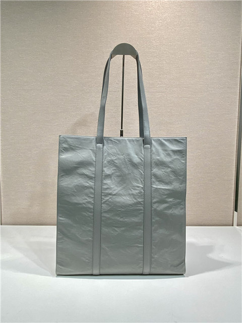 Medium Antiqued Nappa Leather Tote Bag 1BG587 Gray-5.jpg
