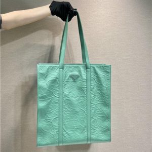 Medium Antiqued Nappa Leather Tote Bag 1BG587 Green-1.jpg