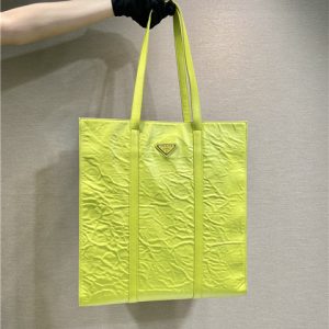 Medium Antiqued Nappa Leather Tote Bag 1BG587 Yellow-1.jpg