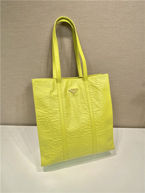 Medium Antiqued Nappa Leather Tote Bag 1BG587 Yellow-3.jpg
