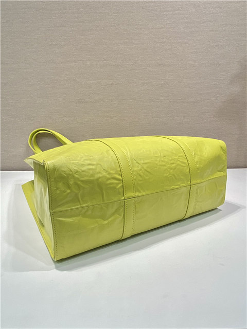 Medium Antiqued Nappa Leather Tote Bag 1BG587 Yellow-6.jpg