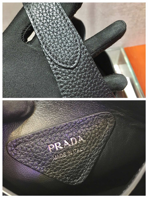 Prada Leather Handbag 1BC127 Black-9.jpg