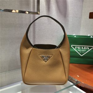 Prada Leather Handbag 1BC127 Tan-1.jpg
