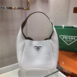 Prada Leather Handbag 1BC127 White-1.jpg