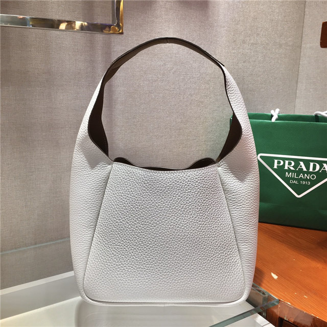 Prada Leather Handbag 1BC127 White-4.jpg