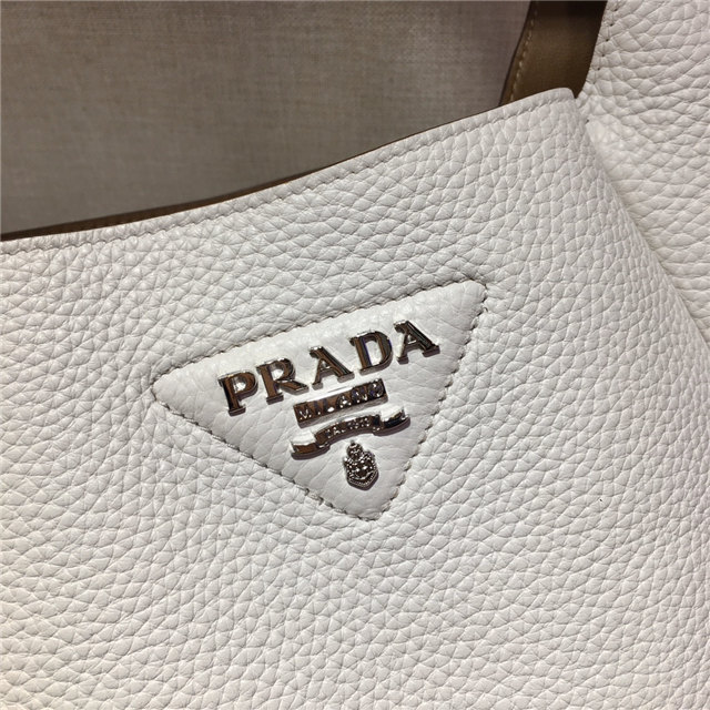 Prada Leather Handbag 1BC127 White-6.jpg