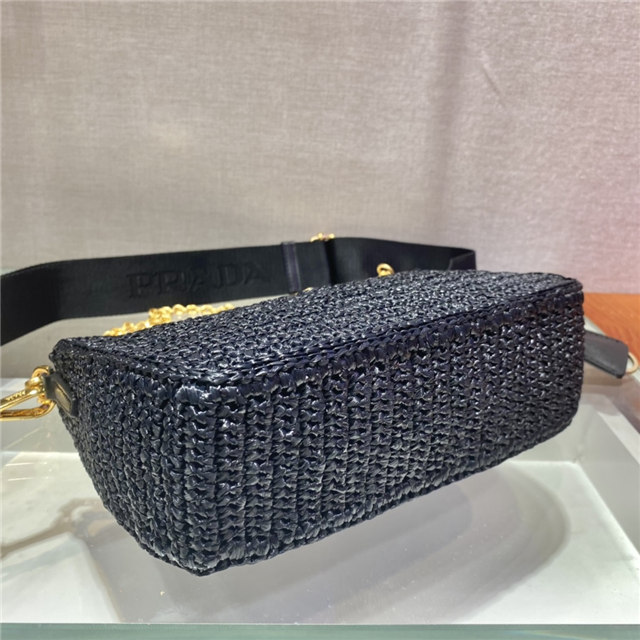 Prada Re-Edition 2005 Raffia Bag 1BH204 Black-6.jpg