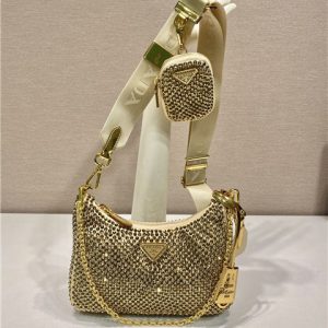 Prada Re-Edition 2005 Satin Bag With Crystals 1BH204 Platinum-1.jpg