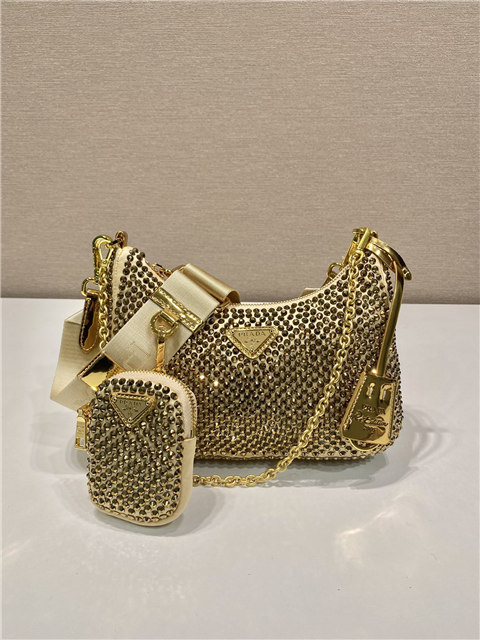 Prada Re-Edition 2005 Satin Bag With Crystals 1BH204 Platinum-2.jpg