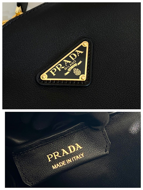 Medium Leather Handbag 1BA444 Black-9.jpg