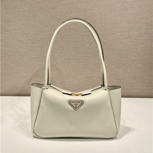Medium Leather Handbag 1BA444 White-1.jpg
