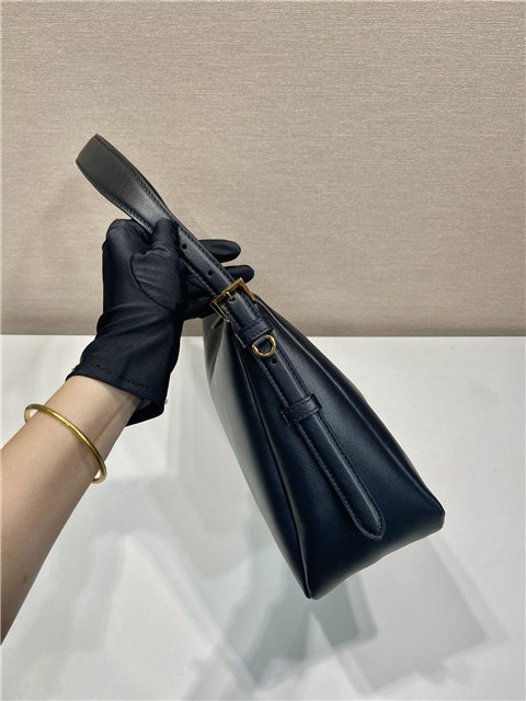 Prada Aimee Large Leather Shoulder Bag 1BC228 Black-7.jpg