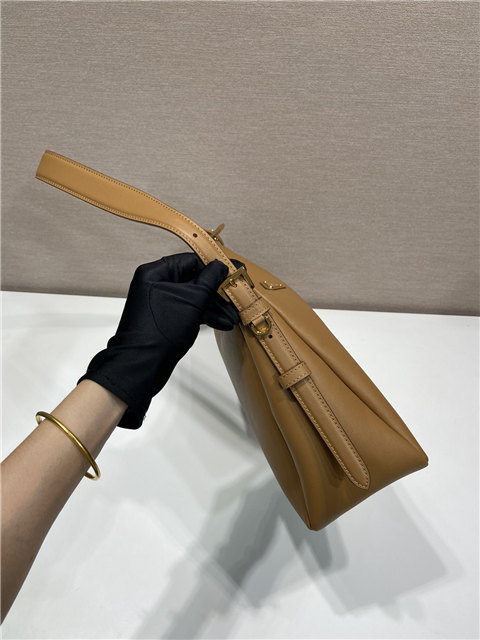 Prada Aimee Large Leather Shoulder Bag 1BC228 Caramel-7.jpg