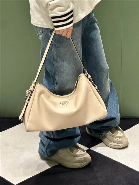 Prada Aimee Large Leather Shoulder Bag 1BC228 Travertine-11.jpg