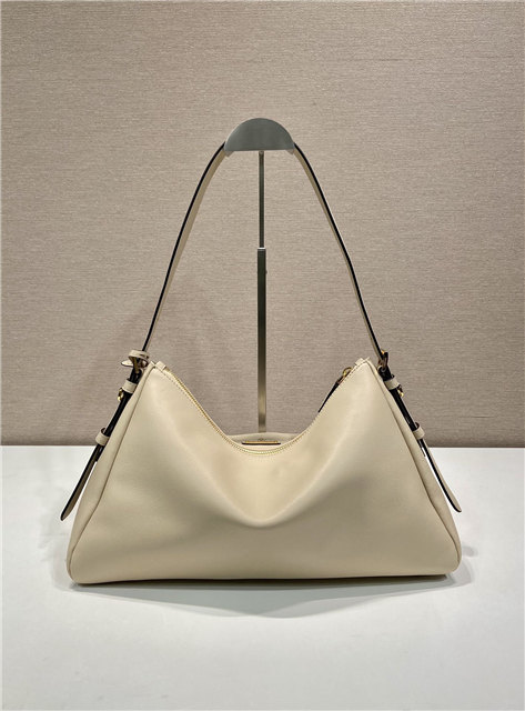 Prada Aimee Large Leather Shoulder Bag 1BC228 Travertine-5.jpg