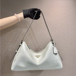Prada Aimee Large Leather Shoulder Bag 1BC228 White-1.jpg
