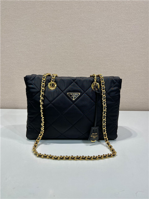 Prada Re-Edition 1995 Chaine Medium Re-Nylon Tote Bag 1BG529 Black-2.jpg