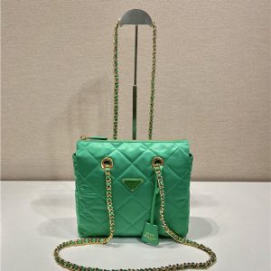 Prada Re-Edition 1995 Chaine Re-Nylon Tote Bag 1BG468 Mint Green-1.jpg