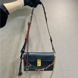 Prada Soft Sound Small Leather Shoulder Bag 1BD379 Black-1.jpg