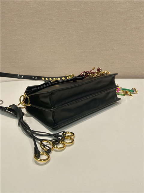 Prada Soft Sound Small Leather Shoulder Bag 1BD379 Black-7.jpg